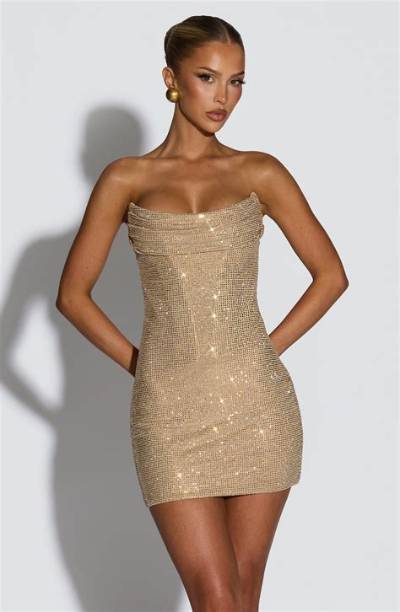 How to Wear a Gold Mini Dress: Celebrity Styling Rules and Shopping Guide