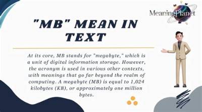 What Does 'Mb' Mean in Text? the Definitive Slang Fact-Check