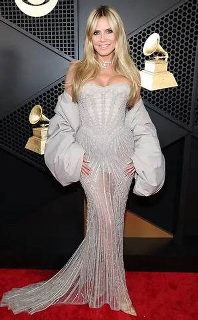 Why Heidi Klum's Molded 'Nude Illusion' Grammys 2026 Dress Caused an Internet Meltdown