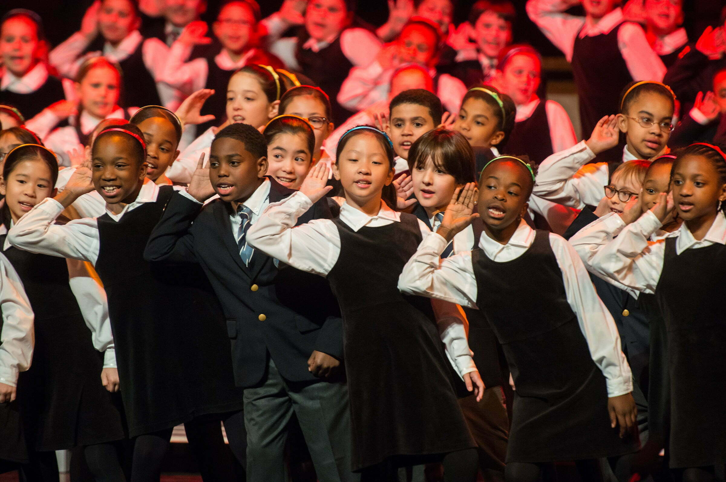Francisco Nunez conducts the Young People's Chorus and the New York Pops in their Spring Gala Concert, "LIVING IT!"
at Jazz at Lincoln Center with special guests, BeBe Winans, Dorinda Clark-Cole, Hezekiah Walker, and the New York Pops on March 7, 2016.
Corportate honoree: Steve Kuhn
Photo Credit: ©Stephanie Berger
